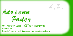 adrienn poder business card